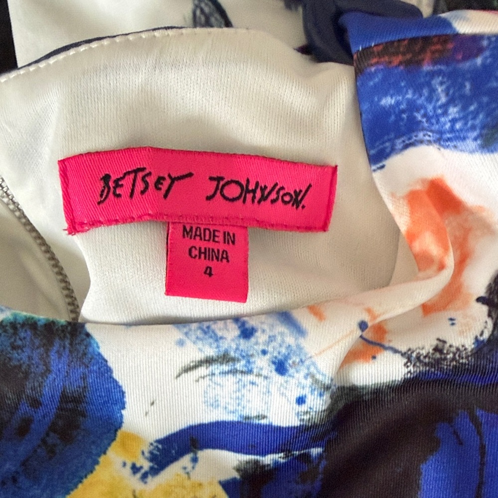 Betsey Johnson Colorful Abstract Midi Dress - Picture 2 of 3